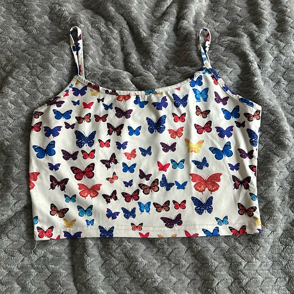 Butterfly crop top